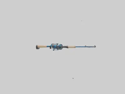 Beachside Fishing Rod model 3D model