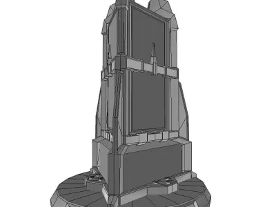 Force field generator 01 sci-fi Low-poly 3D model