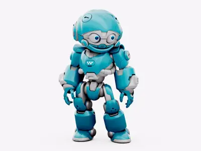 ROBO ZERO-Z  Rigged for Unreal Engine - Unity - MIXAMO 3D model