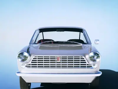 Fiat 2300 S Coupe 1961 Low-poly 3D model