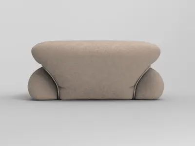 Pisu Pouf Low-poly 3D model