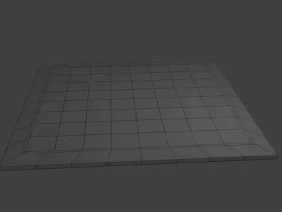 Chess Board Low-poly 3D model