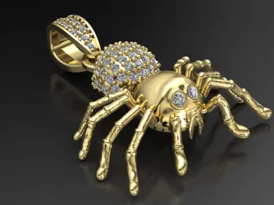 spider  tarantula pendant 3D print model