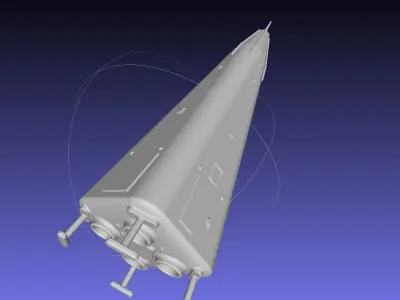 Delta Clipper MD DC-X Printable Miniature 3D print model