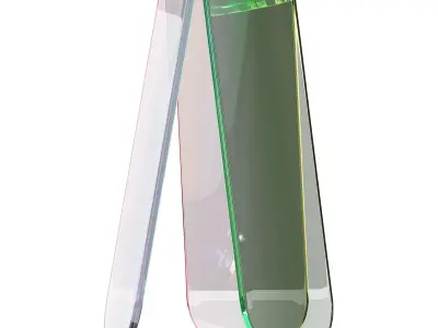 Iridescent Acrylic Side Table 3D model