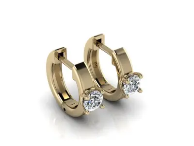 Jewelry Earrings 4mm round 3D print model