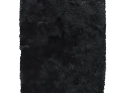 Dominick Handmade Shag Teal Area Rug 3D model