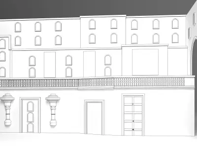 English wall 3D model buy