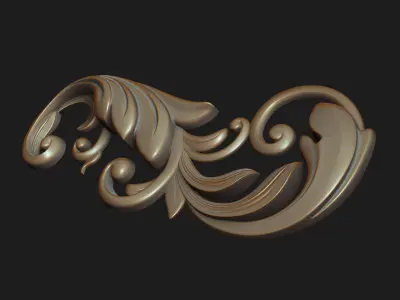 Carved decor 06 3D model 3D model