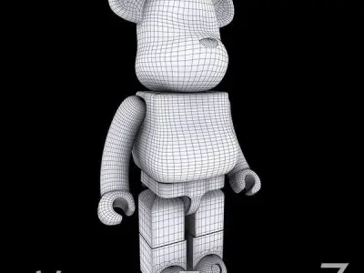 Carbon Body Kit BearBrick 3D model