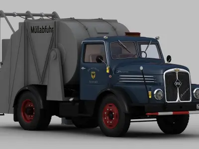 IFA S4000-1 Garbage Truck 3D model