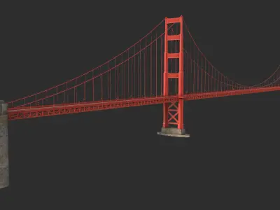 Golden Gate Bridge 3D model