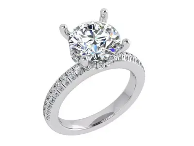 Round Diamond Ring 4188 3D print model