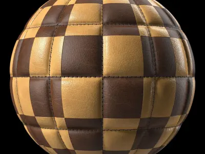 Leather Materials 28- Stitched Leather By Sbsar Texture