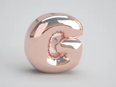 G Balloon Copper 3D model