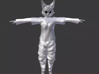 White 3D model