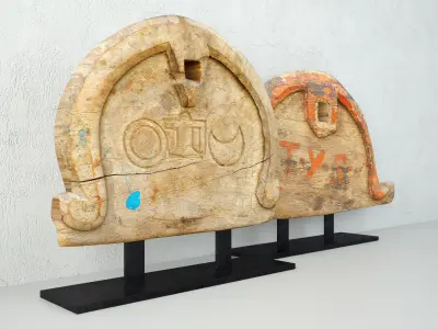 Tribal Art on Stand 2 3D model