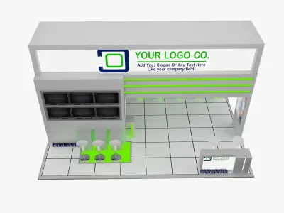 Booth Exhibition Stand a565c  3D model