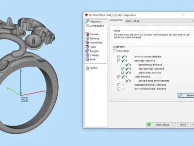 Pearl Ring Gold  3D print model