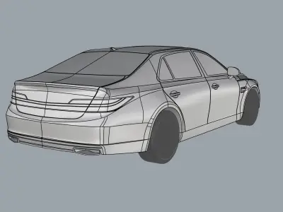 hyundai genesis g90 2021 3D print model