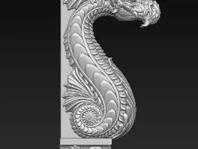 Corbel Decorative Dragon 2 3D print model