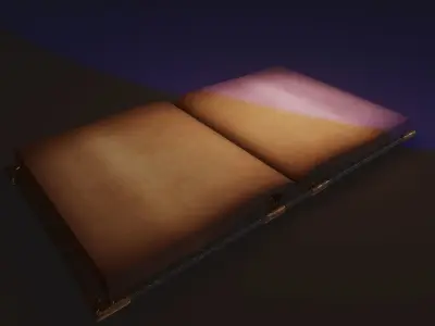 Magic Books Set Low-poly 3D model Low-poly 3D model