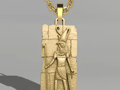 HORUS KING PENDANT WALL DECORATION ANCIENT EGYPT M03 3D print model