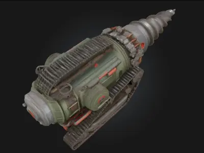 Subterranean Drill Machine  Engineered for the Depths 3D model