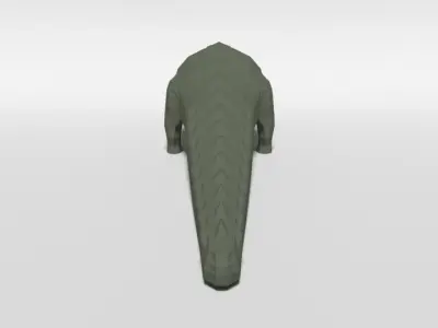 Low Poly Cartoon Crocodile Low-poly 3D model