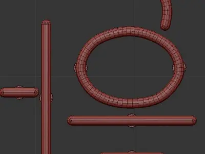 Neon Set 13 3D model