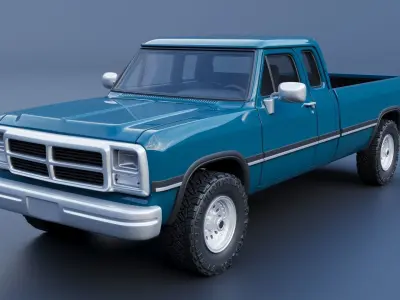 Dodge Ram 250 - 1991 3D print model