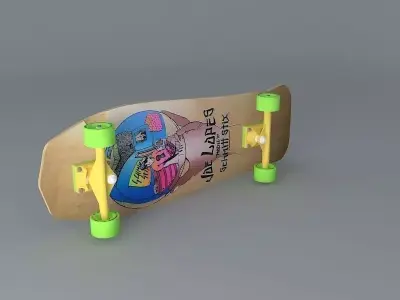 1986 Schmitt Stix Joe Lopes Crystal ball model skateboard Free 3D model