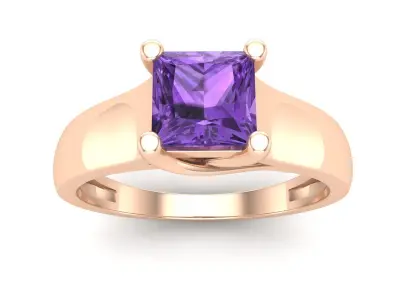 AV 687 Solitaire Diamond Engagement Ring 3D print model