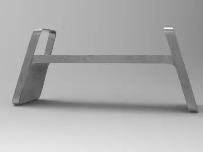 Futh Bench Low-poly 3D model