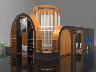 Exhibition Stall Collection 3D Free 3D model