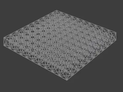 Metal Spatial Structure 3D model