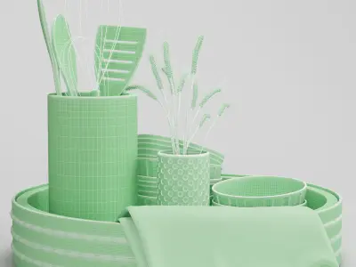 decorative set 04 3D model