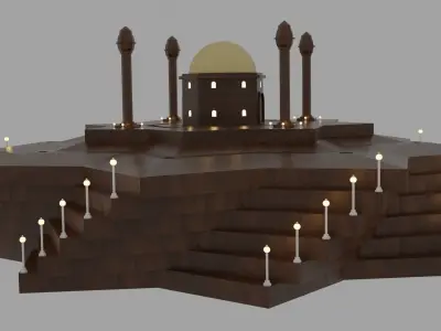 Arabian Box Free low-poly 3D model