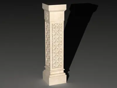 Arabian Pillar for Architecture 3D model