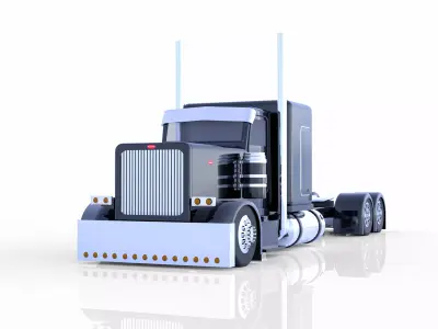 Peterbilt 379 Stretched 3D model