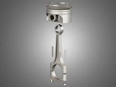 Piston with Connecting Rod 3D model