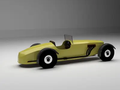Ferrari Long hood vintage  3D model