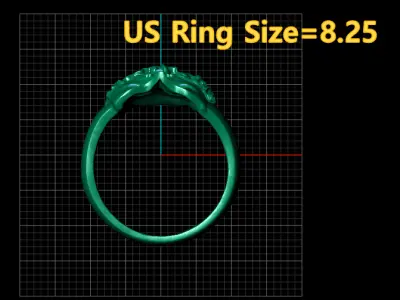classical style ring 3D printable model  3D print model