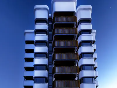 Residential Building 3D model