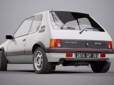 Peugeot 205 GTI  3D model