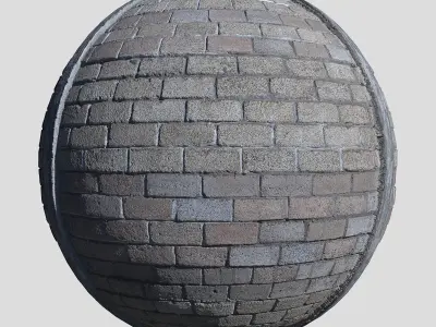 Ultra realistic Brick Old wall 3D model