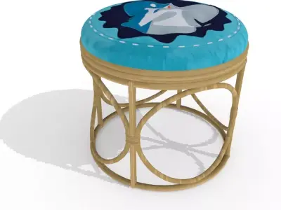 Cane Stool 3d Model 3D model