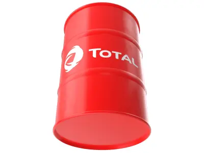 Total oil barrel 3D model