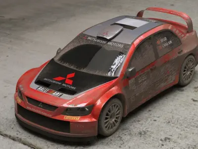 Mitsubishi Lancer WRC05 3D model