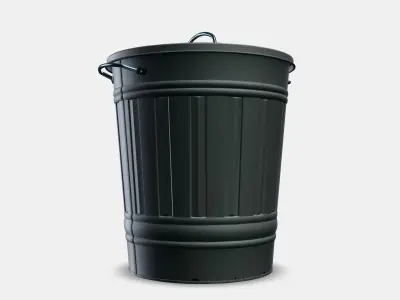 KNODD Basket with lid Low-poly 3D model